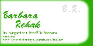 barbara rehak business card